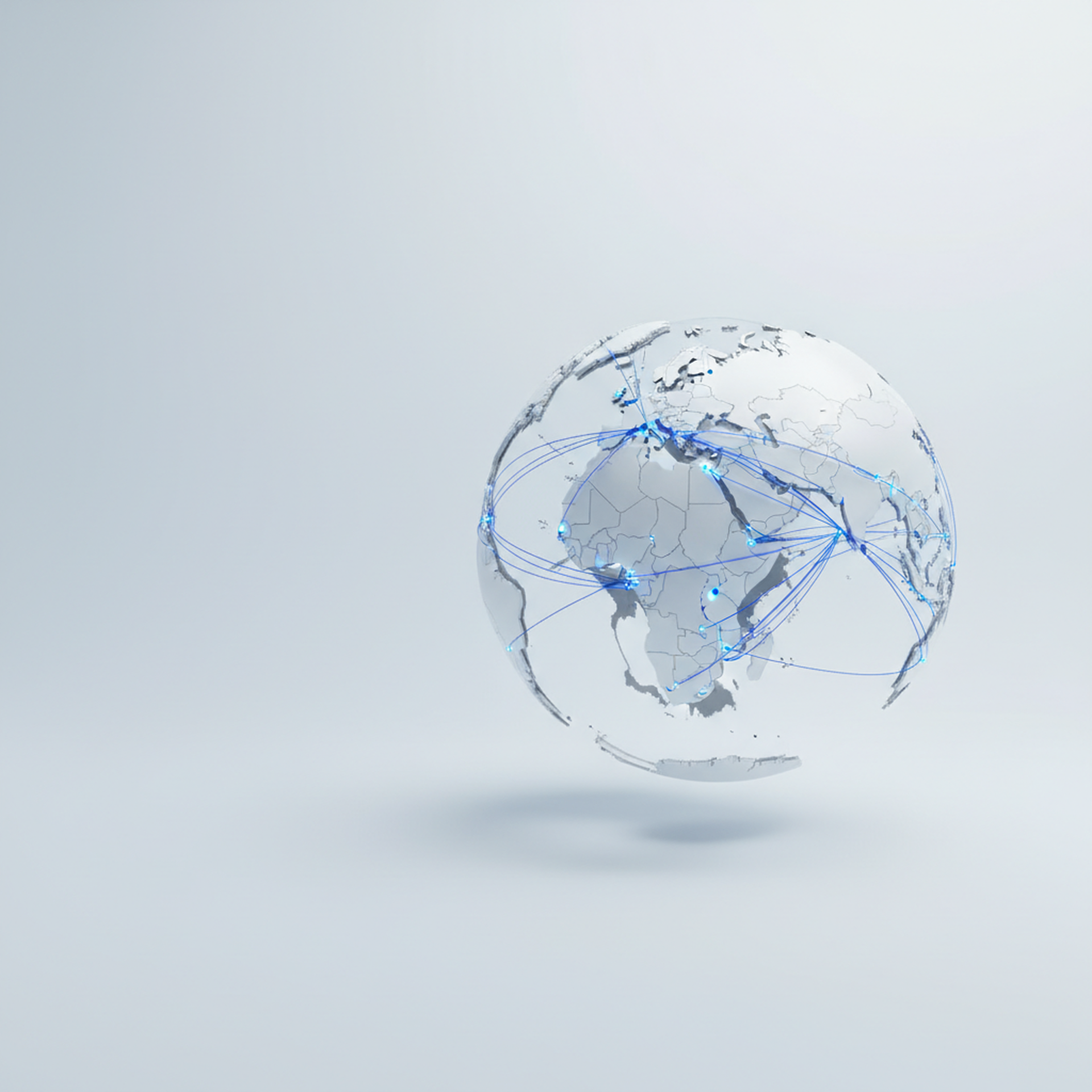 Global trade network visualization